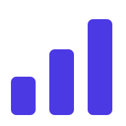 Graphique à barres violettes illustrant la progression des résultats de formation occi fomation dans le tarn